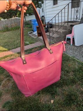 Portland Leather Goods Iris Large Zip Leather Tote